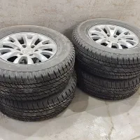 فروش چهار حلقه لاستیک و رینگ در حد نو