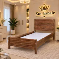 تخت تک نفره سایمون آنتیک (صنایع چوبی خاص)