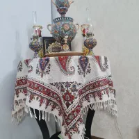 میز خاطره چوبی همراه با سماور سفالی|صنایع دستی و سایر لوازم تزئینی|اسلامشهر, شهرک سعیدیه|دیوار