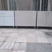 کابینت زمینی ۳متر بدنه ام دی اف رنگی