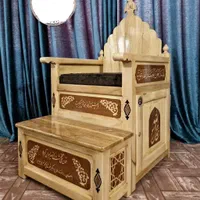 صندلی منبر و منبر سازی حاج اکبر خبوشانی|صندلی و نیمکت|یزد, |دیوار