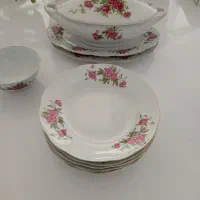 چینی گل سرخ وپارچ