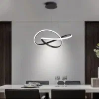 لوستر مدرن LED با طراحی حلقه‌ای هوشمند|لوستر و چراغ آویز|تهران, سازمان برنامه شمالی|دیوار