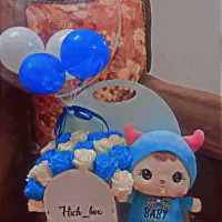 باکس نوزادی دسته گل و پول