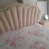 سرویس خواب تمام چوب دونفره عرض۱۶۰ همراه تشک