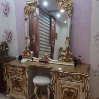 سرویس خواب تمام چوب سلطنتی کار دست طلاکوب واقعی|تخت و سرویس خواب|فشم, |دیوار