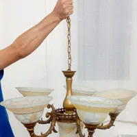 لوستر ۵ شاخه|لوستر و چراغ آویز|تهران, زرکش|دیوار