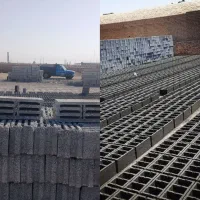 بلوک سیمانی باتخلیه پای کاربدون شکستگی