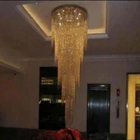لوستر الماس.کریستالی دوبلکسی مارال ۲متر.AC light|لوستر و چراغ آویز|تهران, سنگلج (شاپور)|دیوار