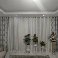 پرده  مدل مخمل پتینه