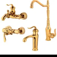 شیرآلات بامبو  طلایی