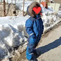 کاپشن سرهمی اسکی مناسب تا ۵ سال همراه بوت و دستکش