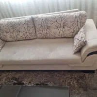 سرویس مبلمان همراه جلومبلی در حد نو|مبلمان خانگی و میز عسلی|تهران, شهرک آزادی|دیوار