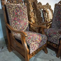 مبل کتیبه رز چوب گردو|مبلمان خانگی و میز عسلی|کرمان, |دیوار