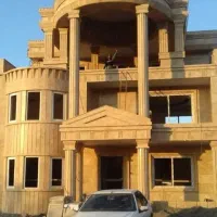 اجرای سنگکاری نما پله کف سرامیک شومینه باربیکیو