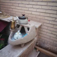 منقل گلی برای قهوه و چایی