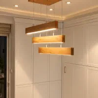 آویز چوبی ، لوستر چوبی،لاینر چوبی