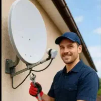 نصب انتن دوربین مداربسته براکت تلوزیون