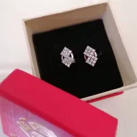 گوشوار و گلگوش نقره خارجی روکش طلای سفید|جواهرات|شیراز, دروازه قران|دیوار