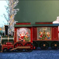 موزیک باکس بزرگ قطار کریسمس بابانوئل و بچه ها