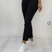 شلوار مشکی زنانه چاکدار سایز 52