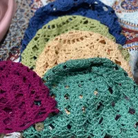 کلاه توری ترند مناسب همه فصل ها دست بافت