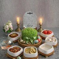 هفت سین پرفروش سرامیکی با آینه