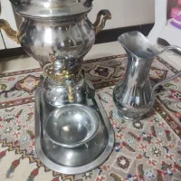 سماور گازی با جام و سینی و پارچ آب
