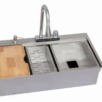 کد ۱۸۲۵۳۴ سینک استیل ورق ۱ میل مستقیم کارخانه