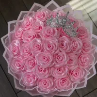 دسته گل روبانی هدیه ای ماندگار