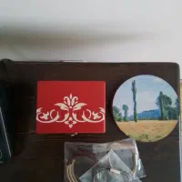 دستبند زنانه و جعبه چوبی وسینی مسی صنایع دستی|صنایع دستی و سایر لوازم تزئینی|تهران, گیشا|دیوار