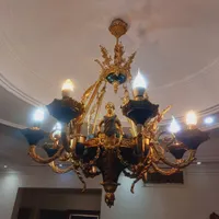 لوستر۶شاخه برنز|لوستر و چراغ آویز|تهران, اکباتان|دیوار