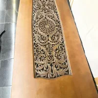 مبل استیل تمام چوب کنده کاری شده اصل