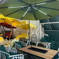 چتر سایبان میز صندلی آتشدان