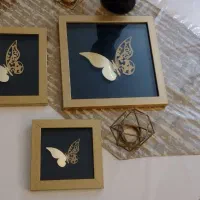 تابلو پروانه و ساعت|تابلو، نقاشی، عکس|تهران, سید خندان (جلفا)|دیوار