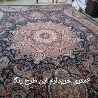 فرش سرمه ایی در حد نو