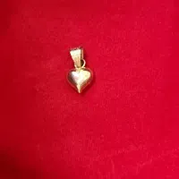 پلاک طلا طرح قلب نو