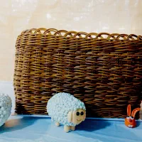 سبد دست بافت|صنایع دستی و سایر لوازم تزئینی|اردکان, |دیوار