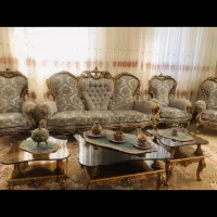 مبل سلطنتی ۹ نفره با میز و دو عسلی