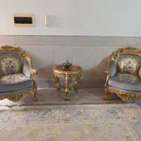 مبل سلطنتی 9نفره|مبلمان خانگی و میز عسلی|قم, نیروگاه|دیوار