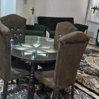 مبلمان ۸ نفره ومیزوصندلی غذاخوری ۴ نفره باهم وجدا|مبلمان خانگی و میز عسلی|اندیمشک, |دیوار