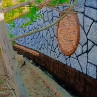 سیمان کاری و طرح سنگ