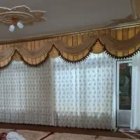پرده همراه با توری و آستر و پنل خورشیدی