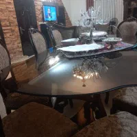 مبلمان ۹ نفره.میزناهارخوری ۸ نفره.ویترین|مبلمان خانگی و میز عسلی|بابلسر, |دیوار