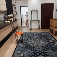 یک جفت فرش ماشینی سورمه ای نو