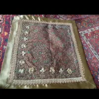 تابلو ورومیزی ترمه ابریشمی قدیمی