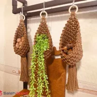 آویزگل، گیفت و تل سر مکرومه|صنایع دستی و سایر لوازم تزئینی|قم, شاه سید علی|دیوار