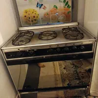 اجاق گاز فردار تمام استیل سالم