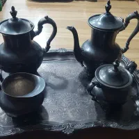 سرویس چایخوری قهوه خوری قدیمی انگلیسی