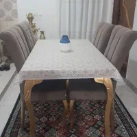 میز غذا خوری و مبل ۹ نفره